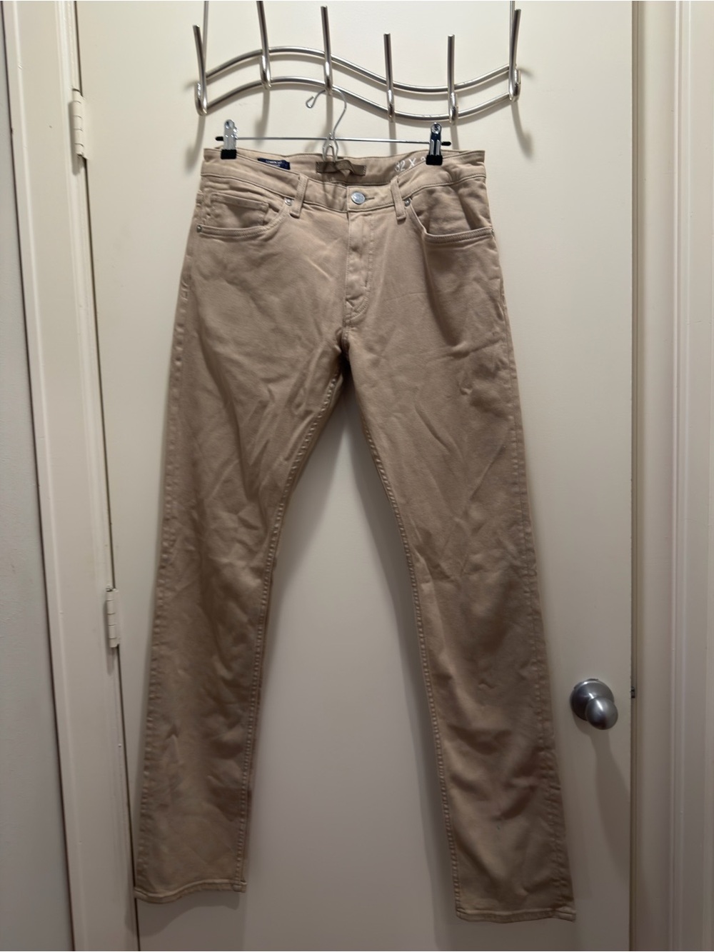 Vigoss Beige/Tan Slim Chino Pants 32X34 lennon straight